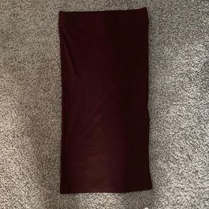 Maroon skirt